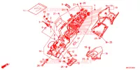 ACHTER STROOMLIJNKAP voor Honda CBR 1000 RED 2017