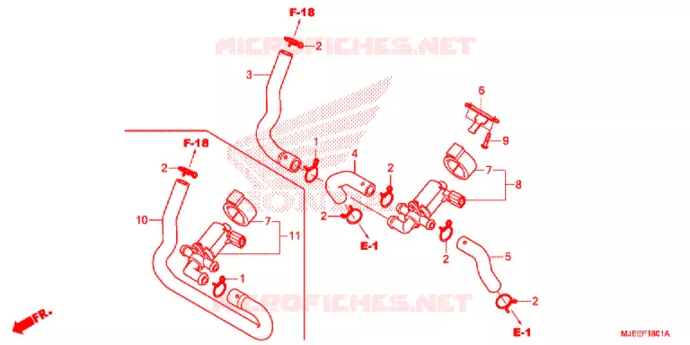 LUCHT INJECTIE BEDIENING KLEP Honda MOTO 650 CB 2017  CB650FH