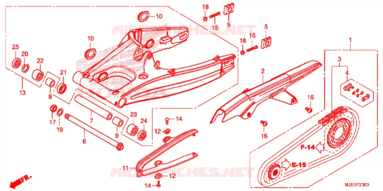 ZWAAI-ARM/KETTINGKAST Honda MOTO 650 CB 2017  CB650FH