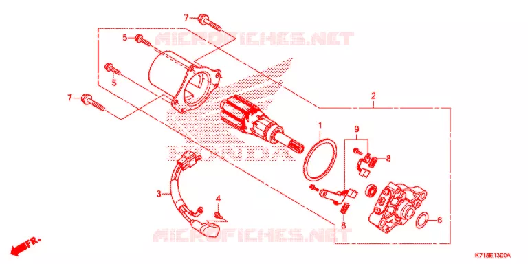 STARTMOTOR Honda MOTO 110 WAVE 2017  AFS110MCSH