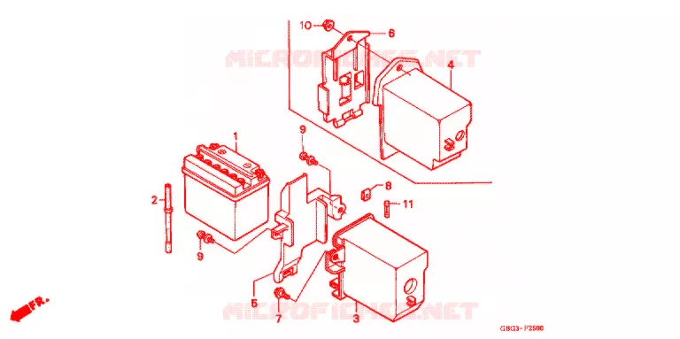GEREEDSCHAP/ACCUVAK Honda MOTO 100 C100 2012  C100B_MA