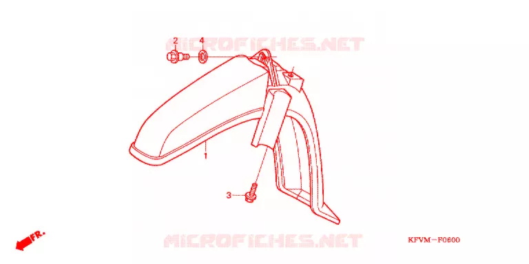 VOORSPATBORD Honda MOTO 100 C100 2013  C100MD_MA