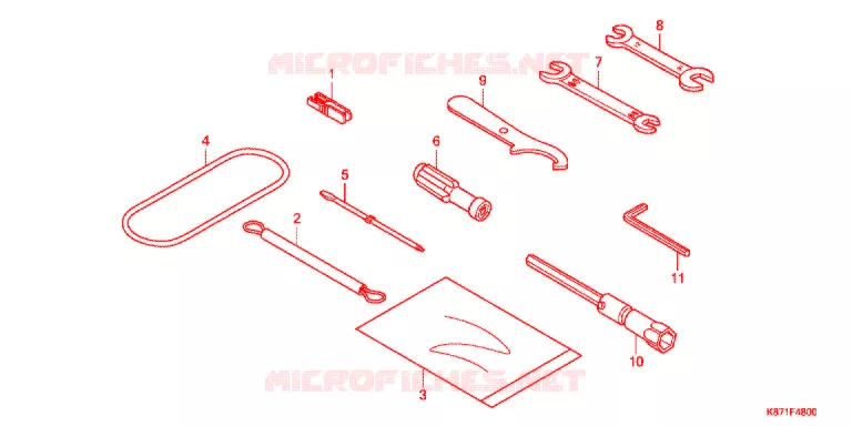 GEREEDSCHAP/ACCUVAK Honda MOTO 250 REBEL 2017  CMX250H