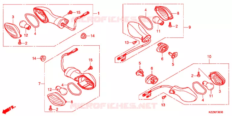 KNIPPERLICHT (CRF250L/M/LD) Honda MOTO 250 CRF 2018  CRF250LDH