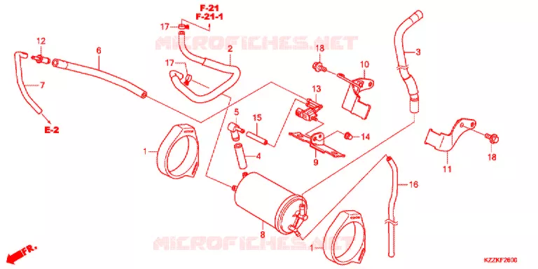 KOOLSTOFBUS Honda MOTO 250 CRF 2017  CRF250LDH
