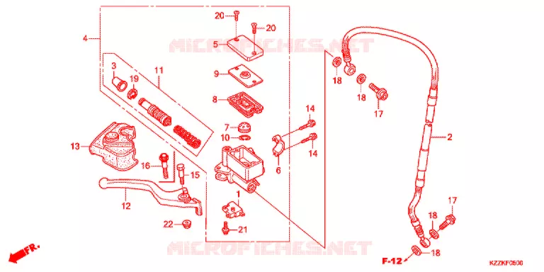 REMPOMP VOOR (CRF250L/M/LD/RL/RLD) Honda MOTO 250 CRF 2017  CRF250LDH