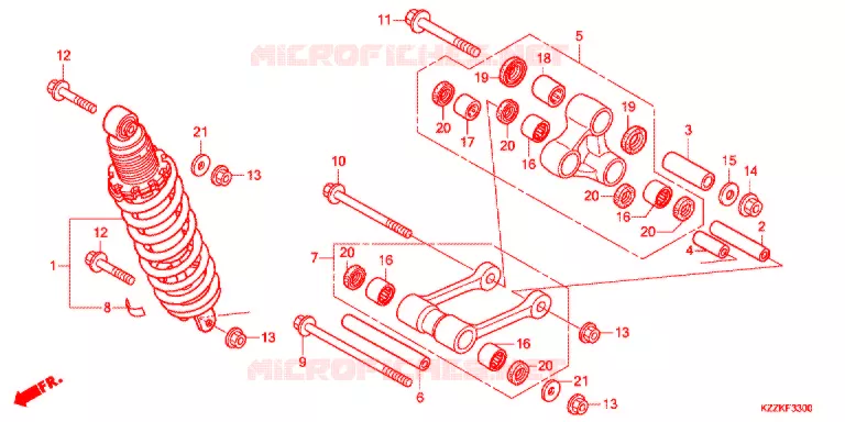 ACHTER KUSSEN(2) Honda MOTO 250 CRF 2017  CRF250LH