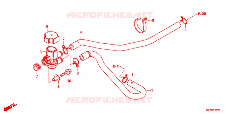 LUCHTINJECTIE SOLENOIDEKLEP Honda MOTO 250 CRF 2018  CRF250LH