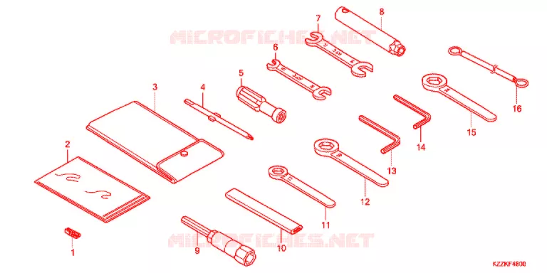 GEREEDSCHAP/ACCUVAK Honda MOTO 250 CRF 2018  CRF250MH