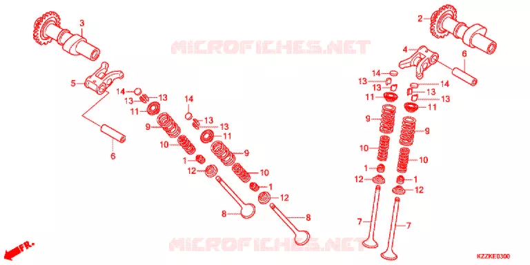 NOKKENAS/KLEP Honda MOTO 250 CRF 2017  CRF250MH