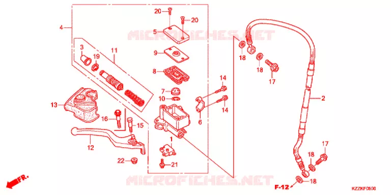 REMPOMP VOOR (CRF250L/M/LD/RL/RLD) Honda MOTO 250 CRF 2017  CRF250RLDH