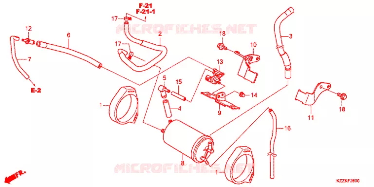 KOOLSTOFBUS Honda MOTO 250 CRF 2017  CRF250RLH