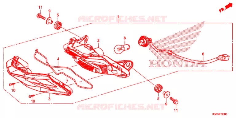 ACHTERLICHT(2) Honda MOTO 150 RS 2017  FS150FH