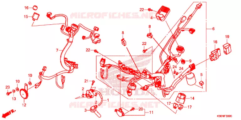 BEDRADINGSBUNDEL/ACCU Honda MOTO 150 RS 2017  FS150FH