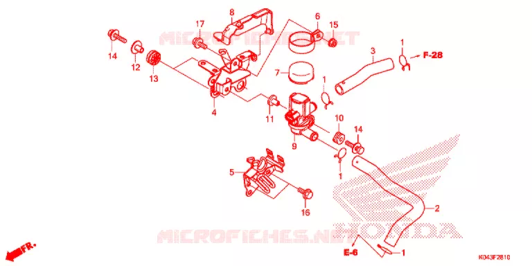 LUCHTINJECTIE SOLENOIDEKLEP Honda SCOOTER 300 FORZA 2016  NSS300AD