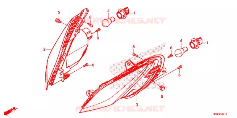 VOOR KNIPPERLICHT Honda SCOOTER 300 FORZA 2015  NSS300AD