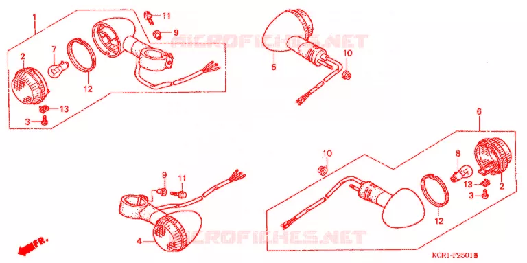 KNIPPERLICHT (VT250CX/1/3/5/7) Honda MOTO 250 MAGNA 2005  VT250C5