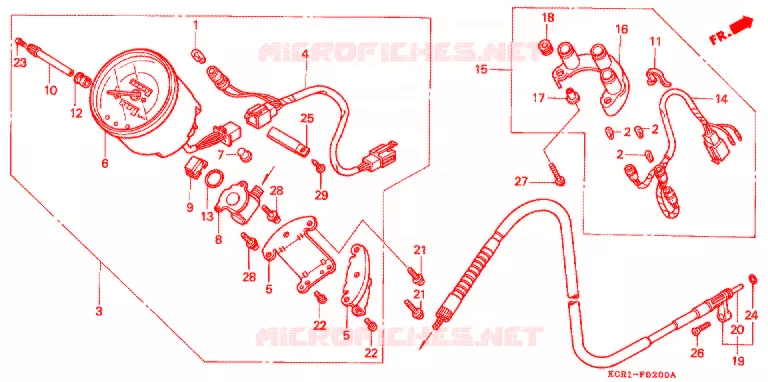 COMBINATIEMETER Honda MOTO 250 MAGNA 1994  VT250CR