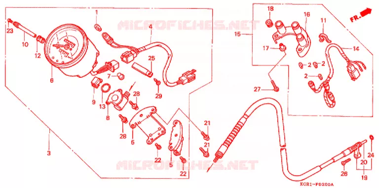 COMBINATIEMETER Honda MOTO 250 MAGNA 1995  VT250CR