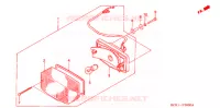 ACHTERLICHT(2) voor Honda V TWIN MAGNA 250 SPEED WARNING LIMIT 1999