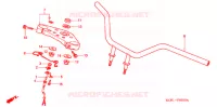HENDEL PIJP/BOVENSTE BRUG (2) voor Honda V TWIN MAGNA 250 SPEED WARNING LIMIT 1999