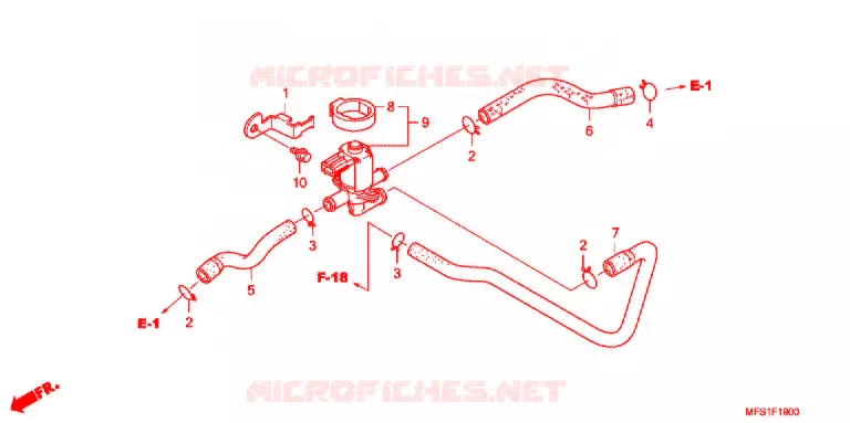 GAS RECYCLINGSYSTEEM Honda MOTO 400 SHADOW 2012  VT400C29