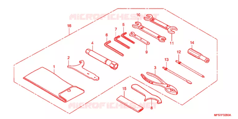 GEREEDSCHAP/ACCUVAK Honda MOTO 400 SHADOW 2009  VT400C29