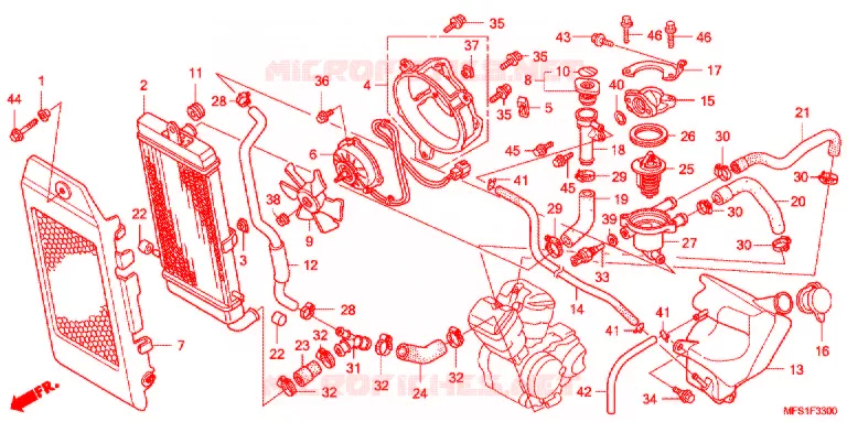 RADIATOR Honda MOTO 400 SHADOW 2013  VT400C29