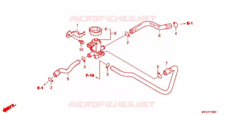 GAS RECYCLINGSYSTEEM Honda MOTO 400 SHADOW 2012  VT400C9