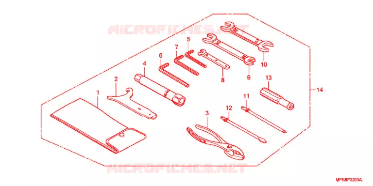 GEREEDSCHAP/ACCUVAK Honda MOTO 400 SHADOW 2009  VT400C9