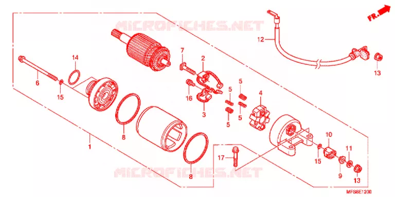 STARTMOTOR Honda MOTO 400 SHADOW 2009  VT400C9