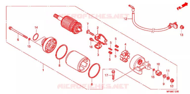STARTMOTOR Honda MOTO 400 SHADOW 2009  VT400CA9