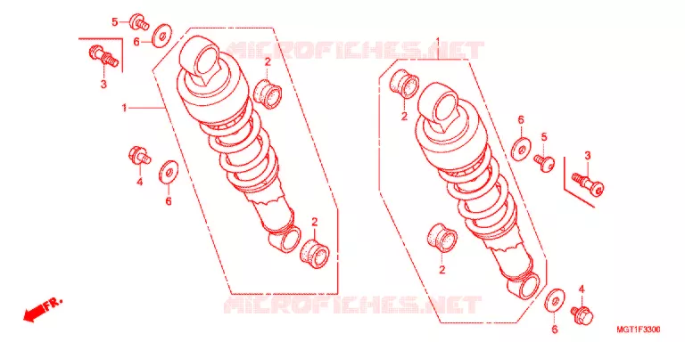 ACHTER KUSSEN(2) Honda MOTO 400 VT 2011  VT400SB