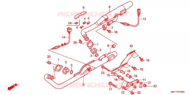 UITLAATDEMPER(2) Honda MOTO 400 VT 2012  VT400SB