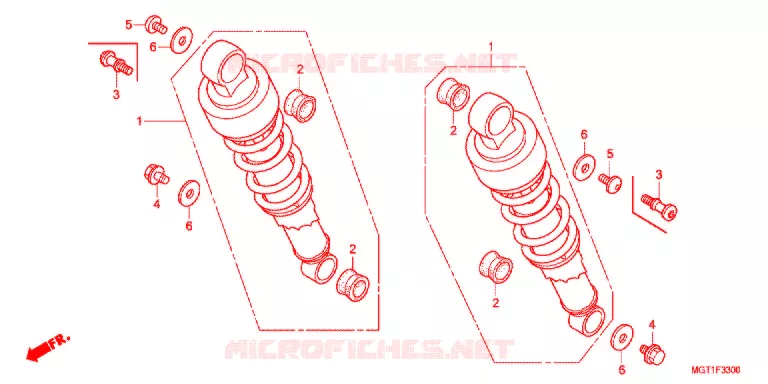 ACHTER KUSSEN(2) Honda MOTO 400 VT 2013  VT400SB