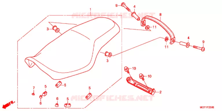 ENKELE ZITTING(2) Honda MOTO 400 VT 2014  VT400SB