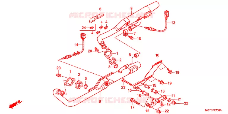 UITLAATDEMPER(2) Honda MOTO 400 VT 2013  VT400SB