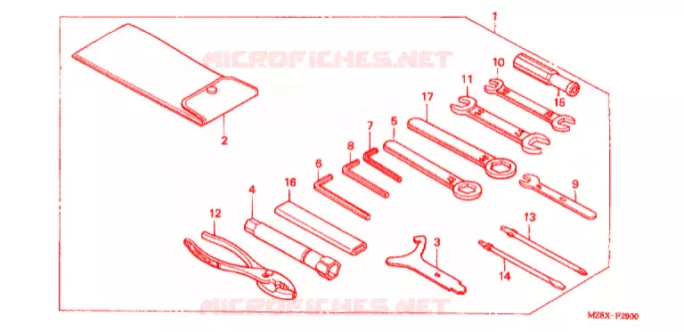GEREEDSCHAP/ACCUVAK Honda MOTO 600 SHADOW 2001  VT600C1