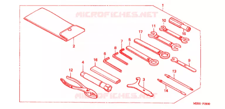 GEREEDSCHAP/ACCUVAK Honda MOTO 600 SHADOW 2002  VT600C2