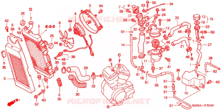 RADIATOR Honda MOTO 600 SHADOW 2003  VT600C3