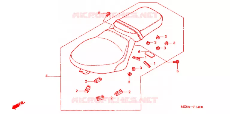 ENKELE ZITTING(2) Honda MOTO 600 SHADOW 2003  VT600C3
