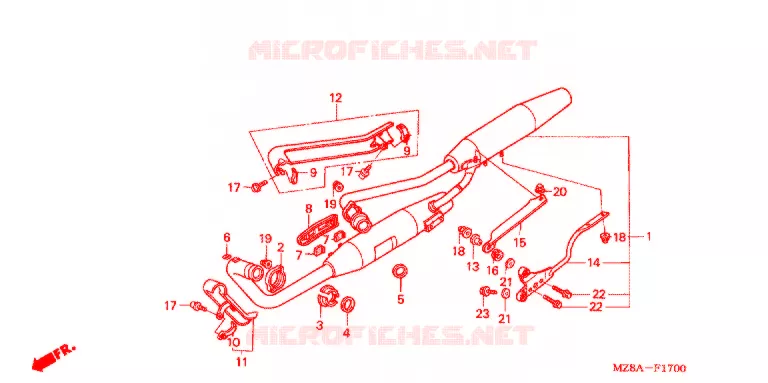 UITLAATDEMPER(2) Honda MOTO 600 SHADOW 2003  VT600C3