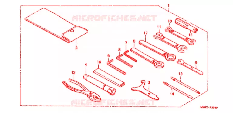 GEREEDSCHAP/ACCUVAK Honda MOTO 600 SHADOW 2005  VT600C5