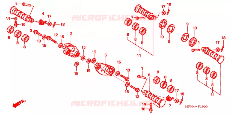 OPSTAP/PEDAAL Honda MOTO 600 SHADOW 2006  VT600C6