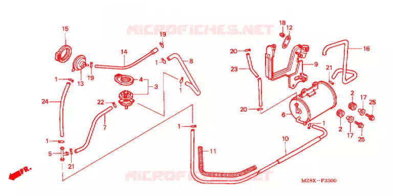 VERDAMPING BUS Honda MOTO 600 SHADOW 2001  VT600CD1
