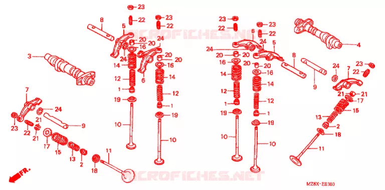 NOKKENAS/KLEP Honda MOTO 600 SHADOW 2000  VT600CD2Y