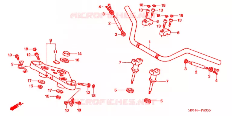 HENDEL PIJP Honda MOTO 600 SHADOW 2006  VT600CD6