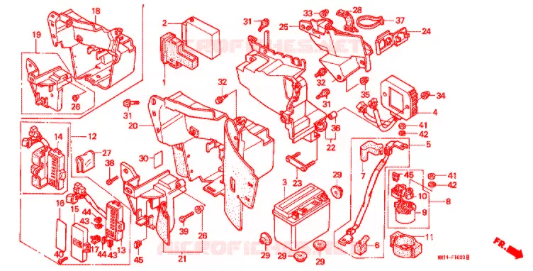 GEREEDSCHAP/ACCUVAK Honda MOTO 600 SHADOW 1993  VT600CDP