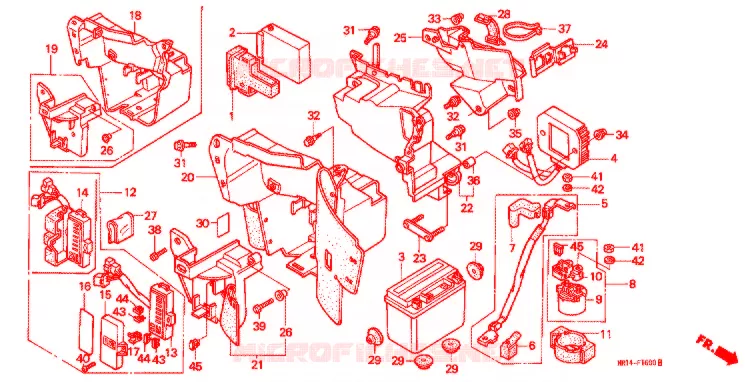GEREEDSCHAP/ACCUVAK Honda MOTO 600 SHADOW 1994  VT600CDR