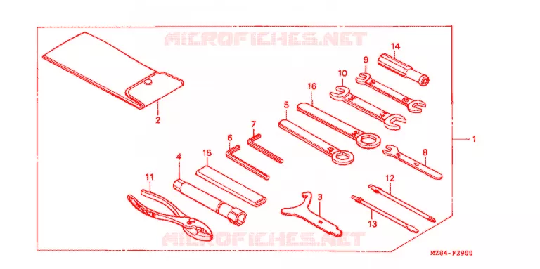 GEREEDSCHAP/ACCUVAK Honda MOTO 600 SHADOW 1995  VT600CDS